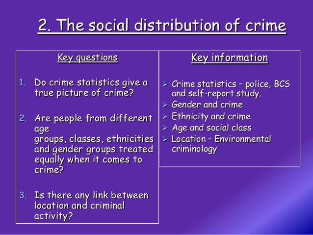 social class and crime